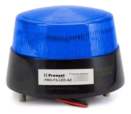 Pronext Blue LED Strobe Alarm Beacon 12V 0