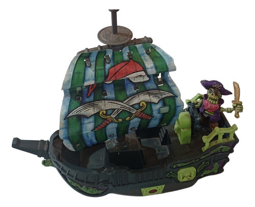 Navio Pirata Com Som Play Set - Funcionando - Com Figura 0