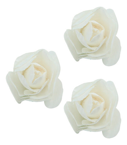 Almacen de Armado Paper Flower Bouquet 3cm with Artificial Stem - Souvenir Pack of 6 2