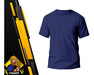GPI Solid Blue Cotton Work T-Shirt Round Neck Size L 1