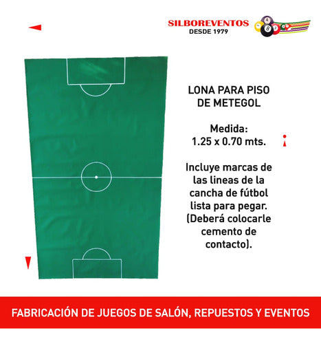 Silboreventos Metegol Floor Vinyl Canvas Marked Ready to Stick 1