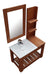 70cm Hanging Wood Vanity with Basin and Mirror - Free Shipping 40
