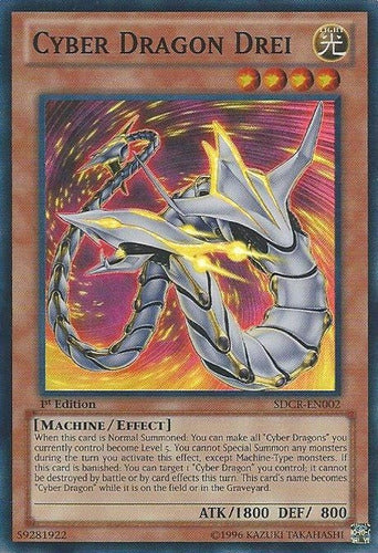 Yu-Gi-Oh! Cyber Dragon Drei - Sdcr-en002 - Super Rare 0