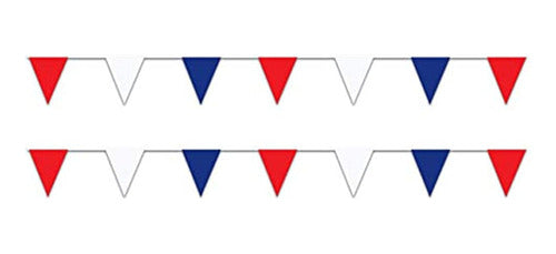 Beistle Outdoor Pennant Red and Blue 2 Pieces 0