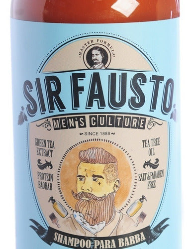 Sir Fausto Men´s Culture Shampoo Hidratante Para Barba 500ml 1