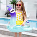 Shiny Peacock Pool Float Glitter Kids Lifebuoy 2