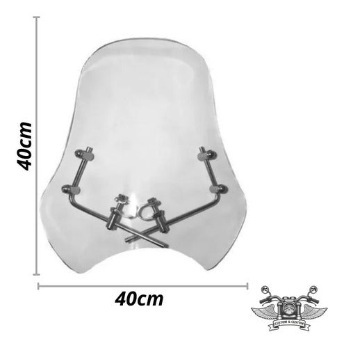 Bolha Parabrisa Para Moto Honda Twister 250  - Cristal 3