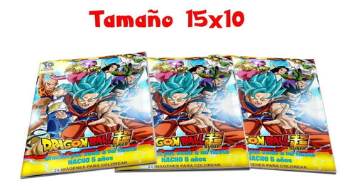 Dragon Ball Libros Souvenirs X10 Para Colorear 1