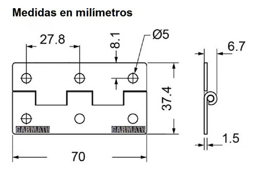 Corner Bracket X 8 Units Metal 3 Tips Black Garmath 4