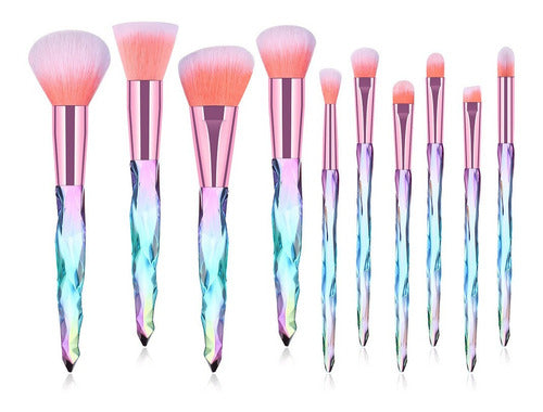 Daikon Set Kit 10 Tornasol Makeup Brushes with Case 0