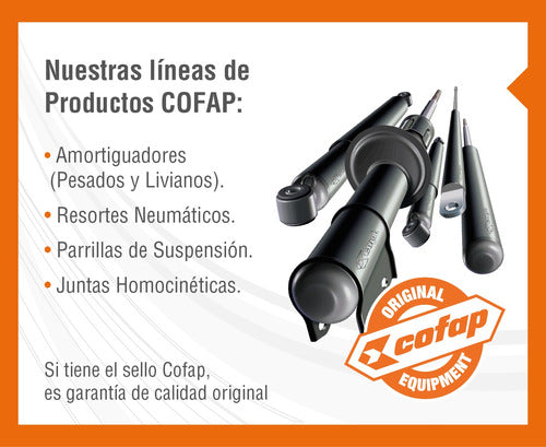 Kit 2 Amortiguador Trasero Cofap 2