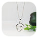 925 Silver Chain with Virgin Girl Pendant and Crystal Background 0