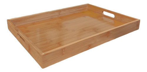 New Deco Store Bamboo Tray With Slots Large 0