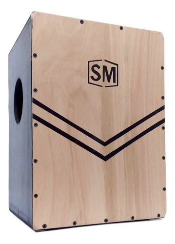 SM Cajón Dual Peruano Flamenco De Luthier Doble Tapa 0