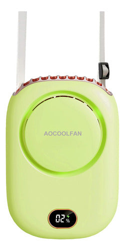 Aocoolfan Portable Neck Fan, Handheld Mini Fan Small Personal Fan, Hand Held Fan USB Rechargeable Eyelash Fan For Kids Girls Boys Woman Man Home Outdoor Travel (Light Green) 0