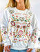 Embroidered Imported Women's Sweatshirt - Hindu Boho Folk Style with Floral Design 6