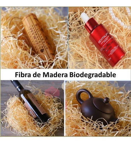 VOLLEBOX Viruta De Madera Decorativa 3 Paquetes De 100 Gr 1