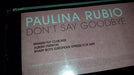 Paulina Rubio Dont Say Goodbye Vinilo Maxi Promo Europe 0