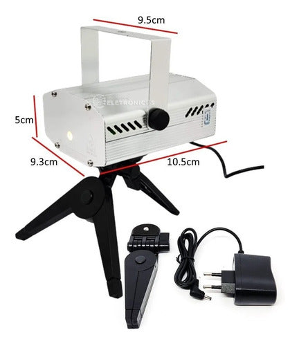 Canhão Laser Holográfico Jogo De Luz Strobo Super Balada 1