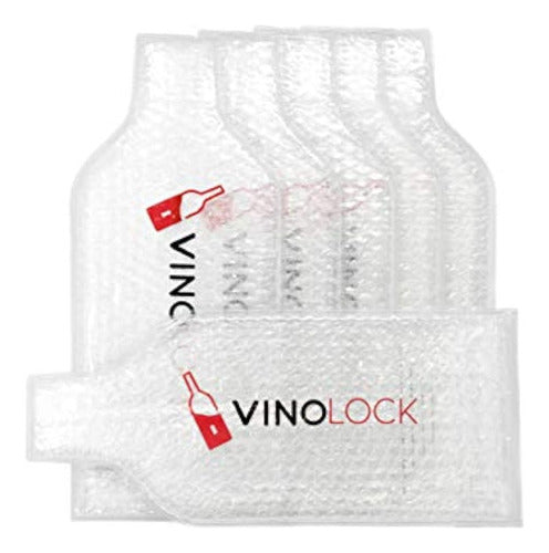 Vinolock Reutilizable Wine Bottle Protector Paquete De 6 0