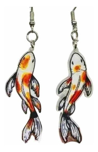 Victorius Design Aritos Acrílico Peces Koi Personalizados! Aros Fish 0