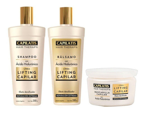 Capilatis Hair Lifting Kit - Shampoo + Conditioner + Hair Mask with Hyaluronic Acid 0