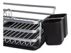 Trendy Store Aluminum Dish Drainer Organizer with Black Tray for Glasses 1