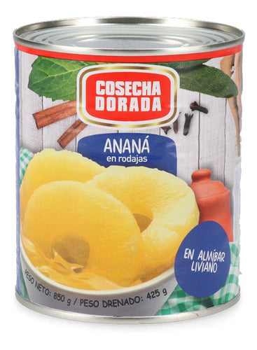 Cosecha Dorada Anana En Almìbar X850 Gramos 0