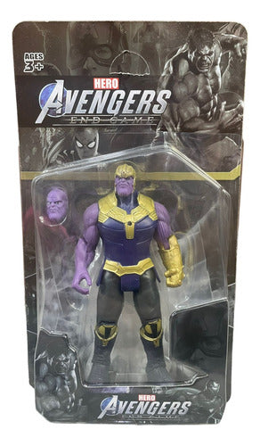 Muñeco Avengers End Game Thanos Coleccionables + Accesorio 0