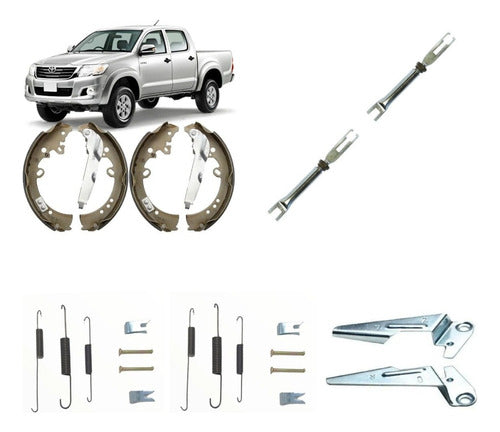 Sapata Freio+reg Molas Toyota Hilux Sw4 3.0 Ano 2005/2015 2