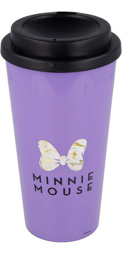 Cresko Minnie Double Wall Coffee/Tea Mug with Lid 1