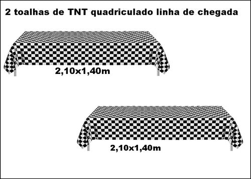 Toalha De Tnt Tema Carros Linha De Chegada 2,10x1,40 C/2unid 1