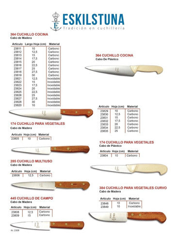 Eskilstuna Butcher Knife 17.5cm Stainless Steel Yellow 3