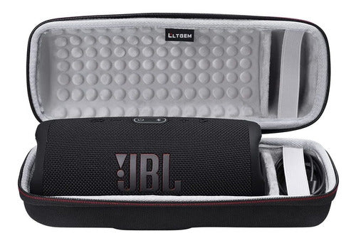 LTGEM Hard Carrying Case for JBL Charge 4/Charge 5 Portable Waterproof Wireless Bluetooth Speaker. Fits USB Cable and Charger 0