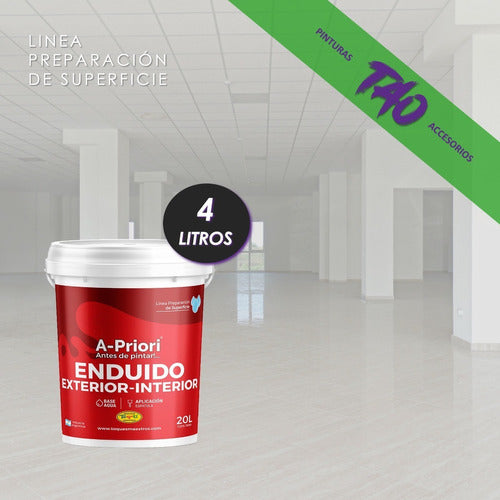 Toques Maestros Enduido Plastico Exterior Interior 4 Lt 1