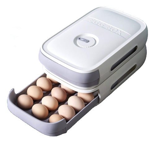 Cuatrocuarenta Stackable Egg Organizer Tray 0