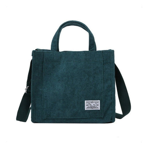Set of 2 Small Women's Handbags Crossbody Shoulder Bag in Soft Corduroy Fabric 51