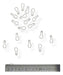 Warawara Insumos Silver or Gold 22mm Perita Hook Pins - 30 Pack 1