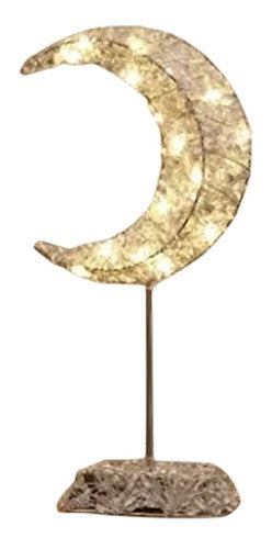 Warm Light Moon Shaped Table Lamp 0