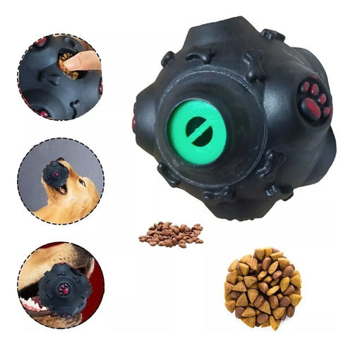 Dog Treat Dispensing Toy Ball With Sound 8 cm 13