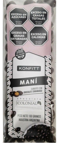 Konfitt Semi-Bitter Chocolate Covered Peanuts 100g X3 1