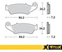 Pastilla De Freno Honda Tornado Xr 250 600 Fa 185 125 Spot 5