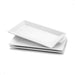 Moderno Bazar 6 White Ceramic Rectangular Platters 30x17 cm Large 0