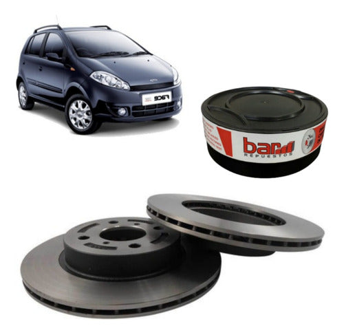 Bar Compatible Discs Chery Face 1.3 2010 Front 0