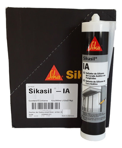 Sika Acetic Silicone Sealant Tube Cartridge Int Ext 7