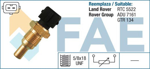 FAE Bulbo - Temperatura Rover 200-400 5/8 2t F-negra 0