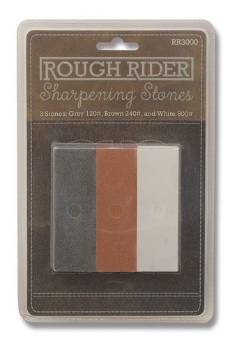 Rough Rider Set of 3 Sharpening Stones 0