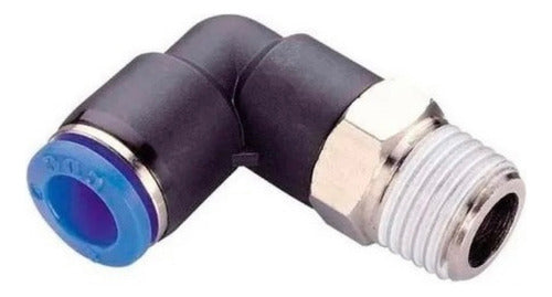 Bul Guemes 10 Pneumatic Connectors Elbow 1/4 X 8mm Hose Coupling 0