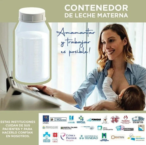 Mamela Envase Recolector Y Contenedor Para Leche Materna 4un 1