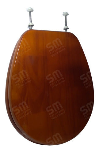 Solid Cedar Wood Toilet Seat Compatible with PILAR 1